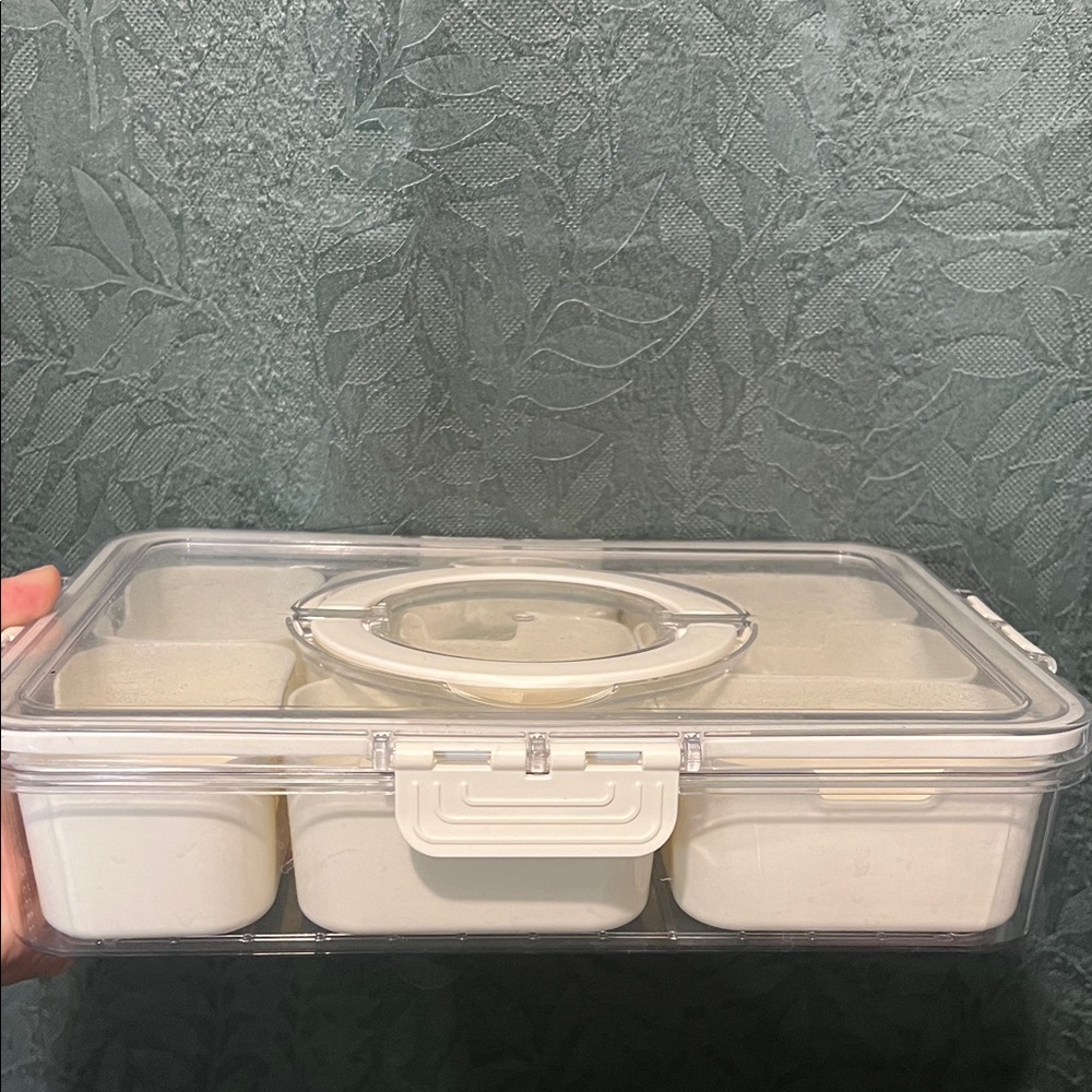 Airtight Food Storage Container with Handle - Clear